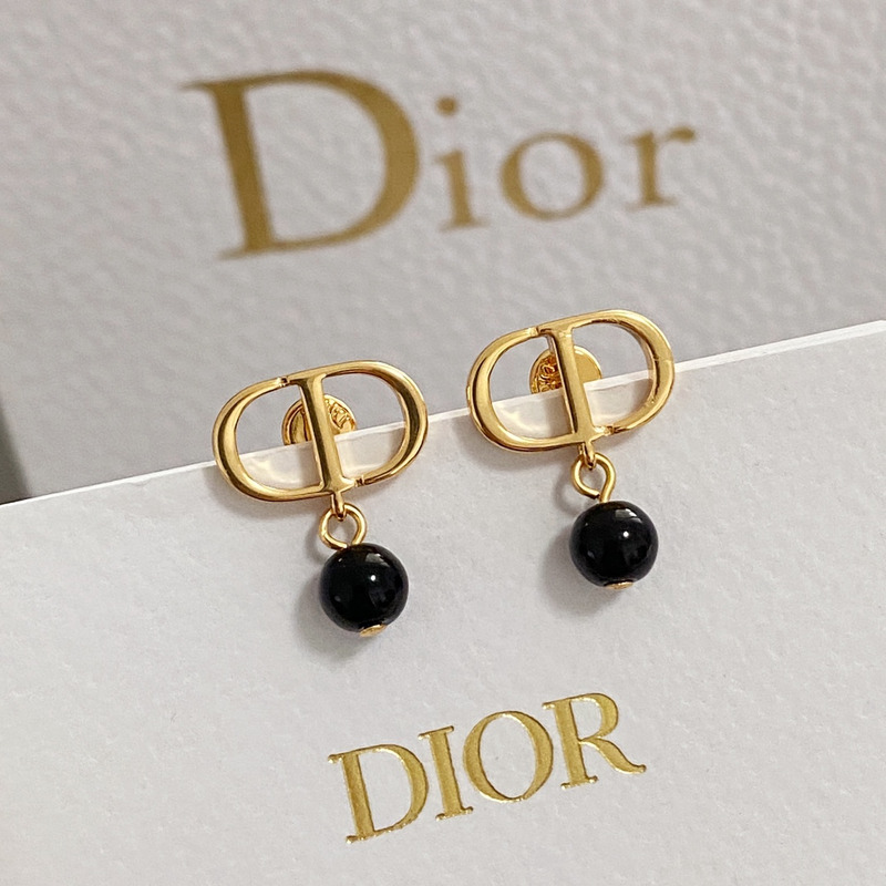 D*or cd metal earrings gold