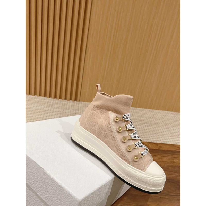 D*or ch**an lace up high-top fabric women\