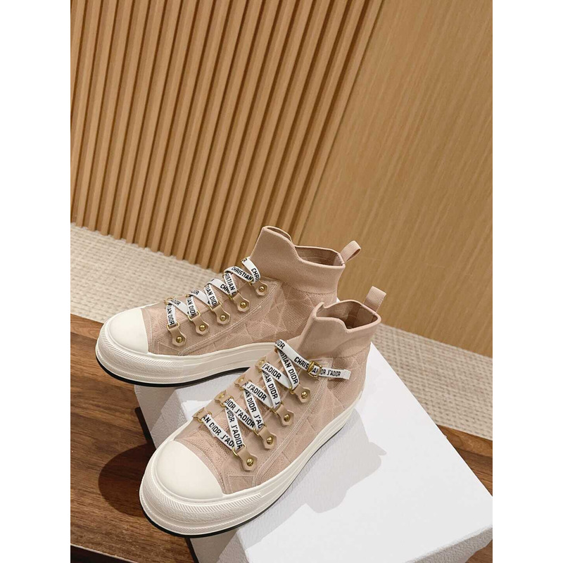 D*or ch**an lace up high-top fabric women\