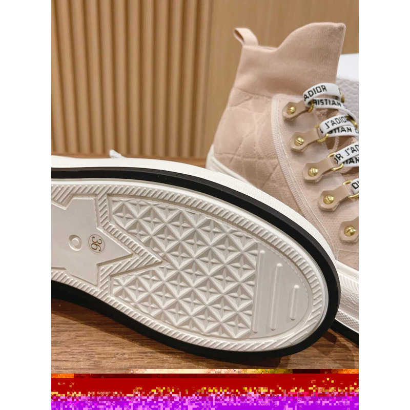 D*or ch**an lace up high-top fabric women\