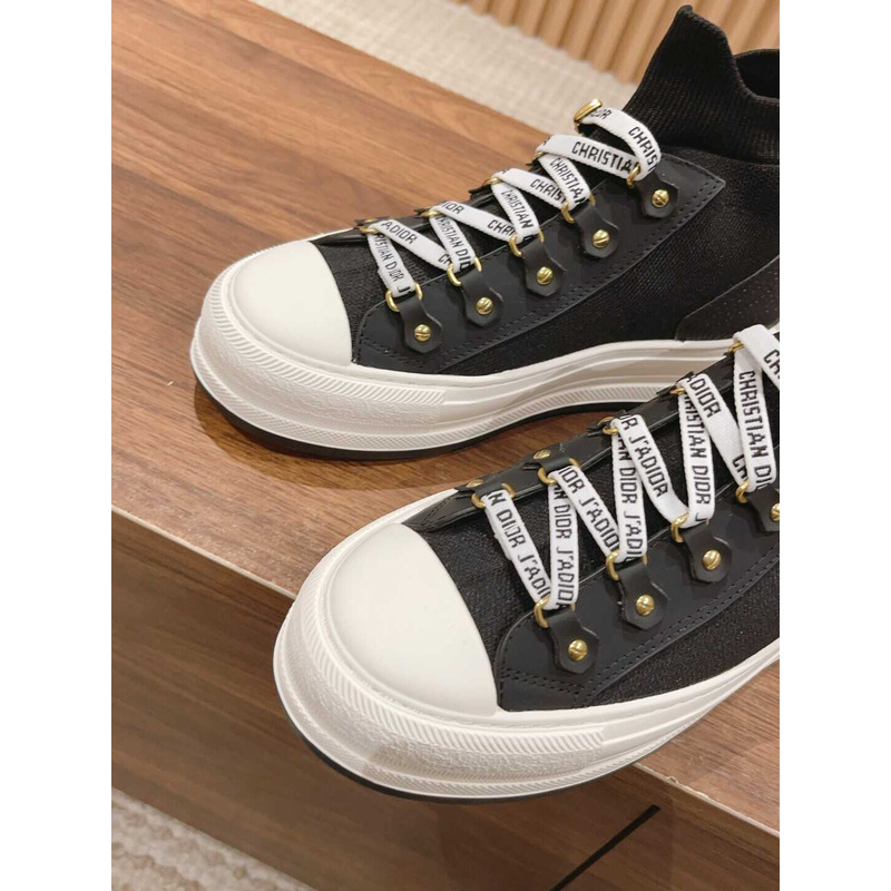 D*or ch**an lace up high-top fabric women\