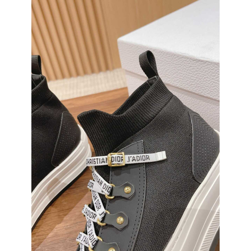 D*or ch**an lace up high-top fabric women\