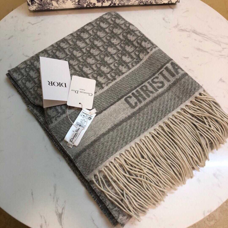 D*or  ch**an oblique scarf gray