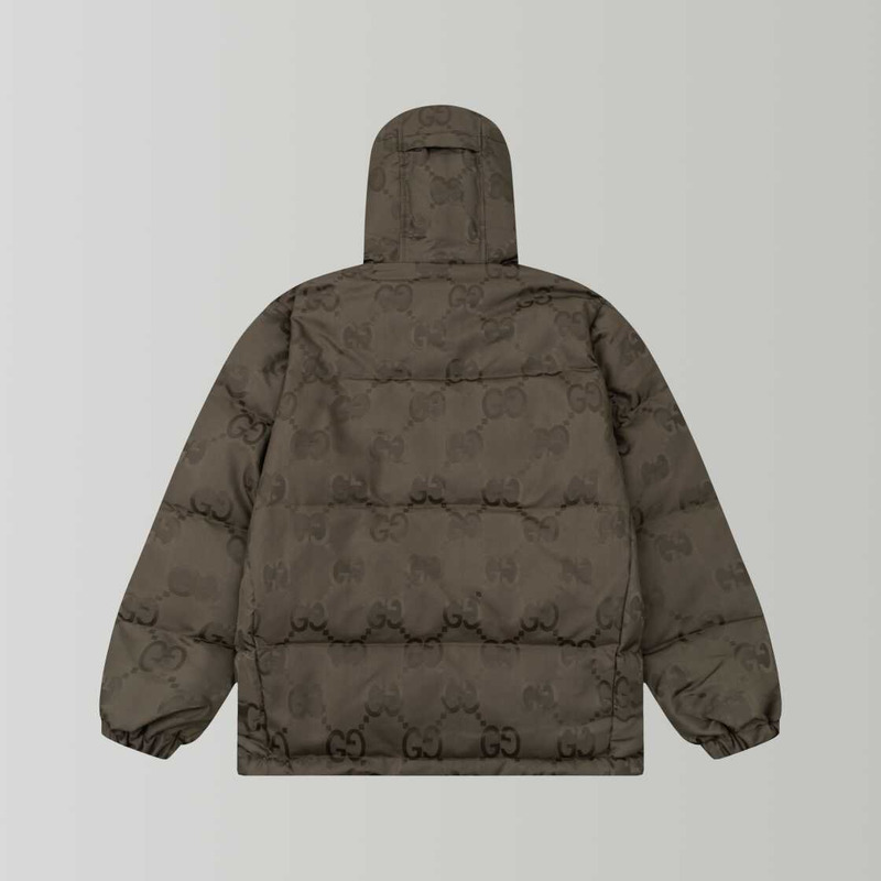 G*u*i umbo gg down jacket brown