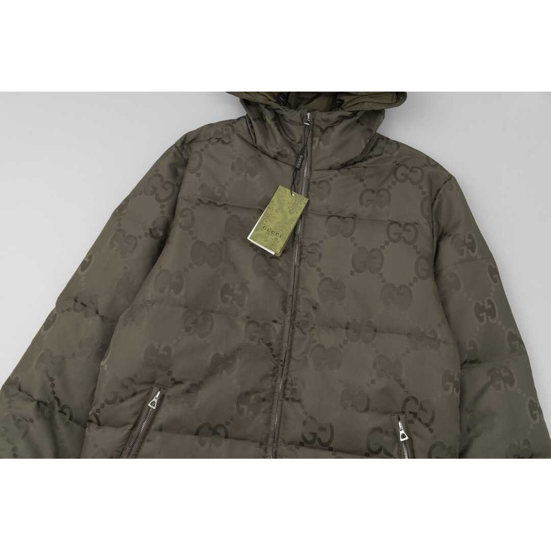 G*u*i umbo gg down jacket brown