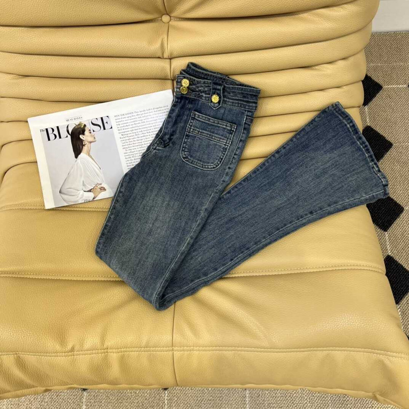 Balmain Cotton Jeans Dark Blue