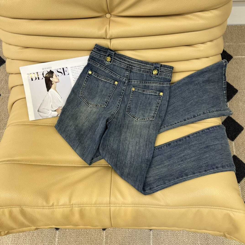 Balmain Cotton Jeans Dark Blue