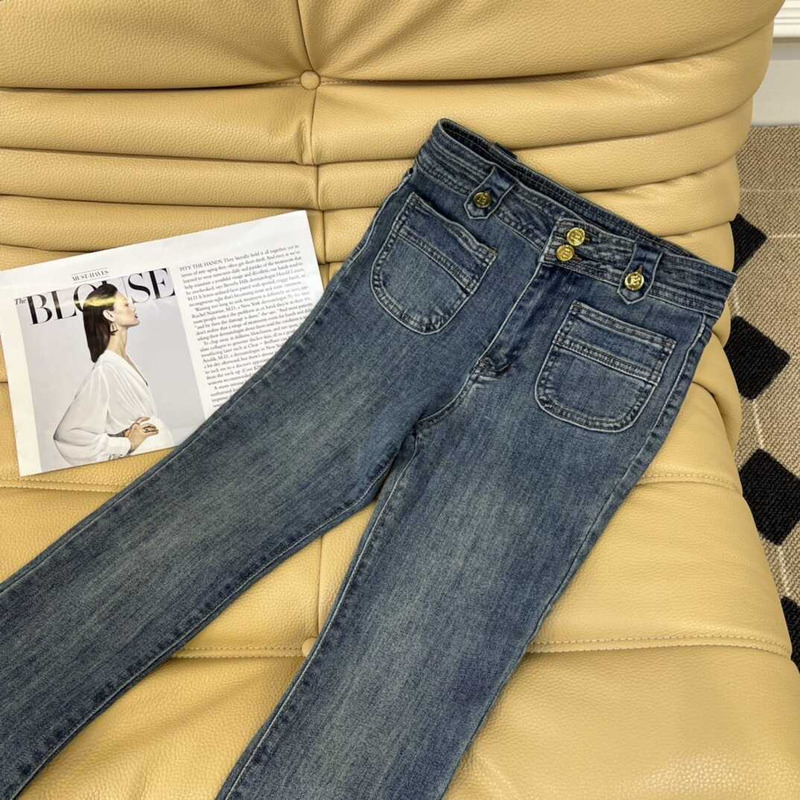 Balmain Cotton Jeans Dark Blue