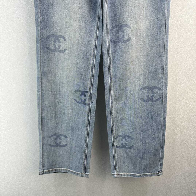 Ch*el cc cotton jeans blue