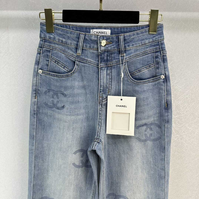 Ch*el cc cotton jeans blue