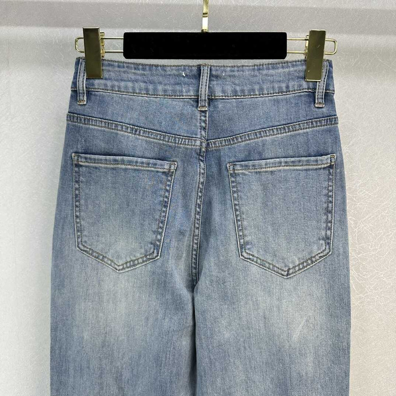 Ch*el cc cotton jeans blue