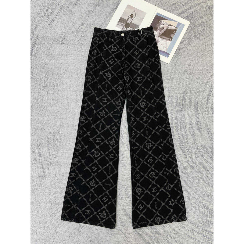 Ch*el cotton cc jeans black