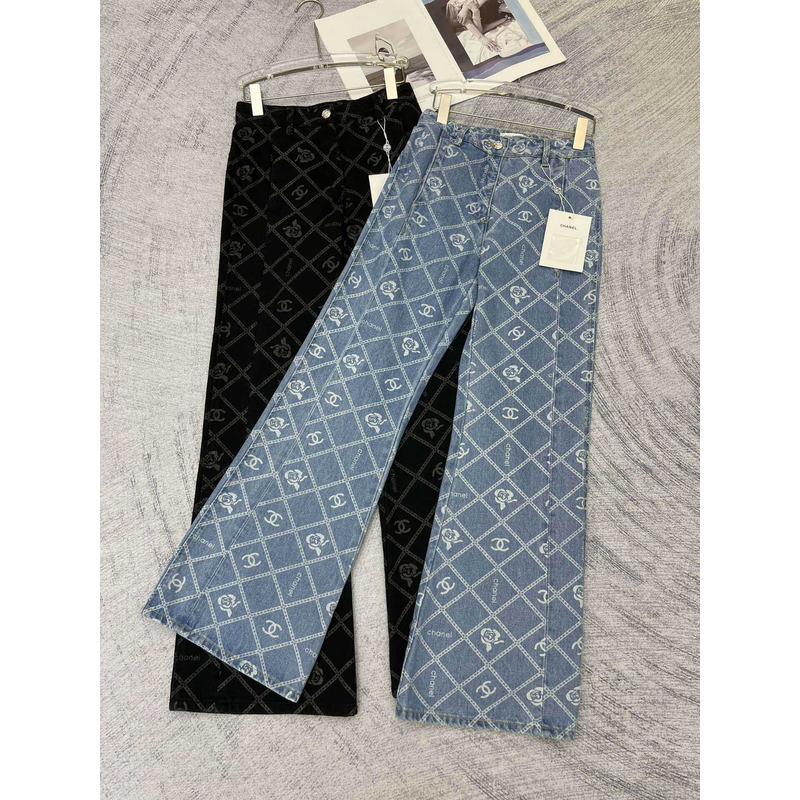 Ch*el cotton cc jeans blue