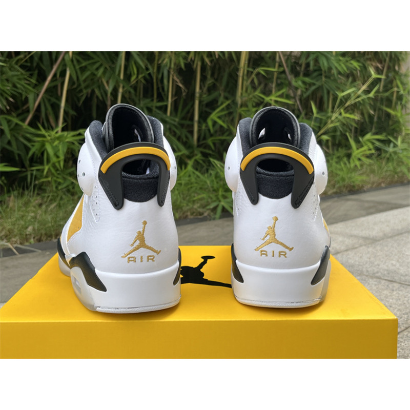 Air Jordan 6 High Sneakers White And Yellow