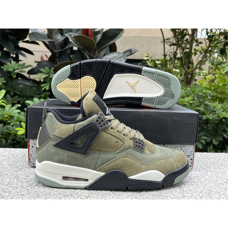 Air Jordan 4 Sneakers Craft Olive