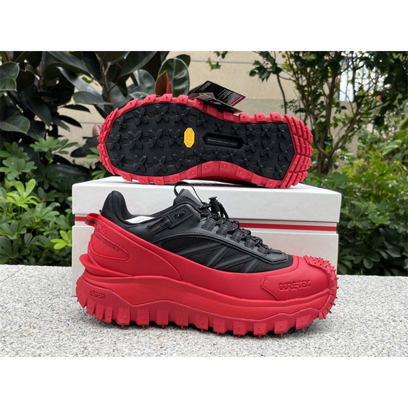 Moncler Trailgrip GTX Low-Top Sneakers Black And Red