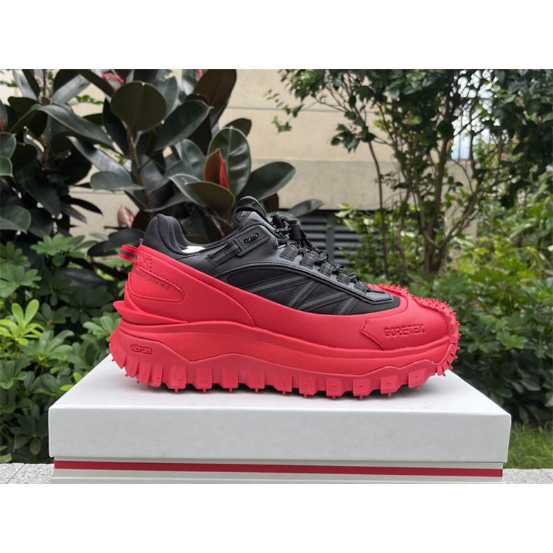 Moncler Trailgrip GTX Low-Top Sneakers Black And Red