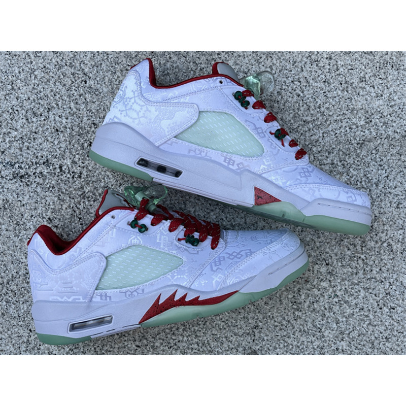 Air Jordan 5 Low x Clot White Silk