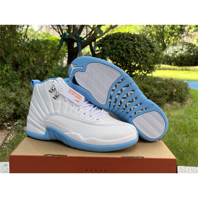 Air Jordan 12 Retro White Univ Blue