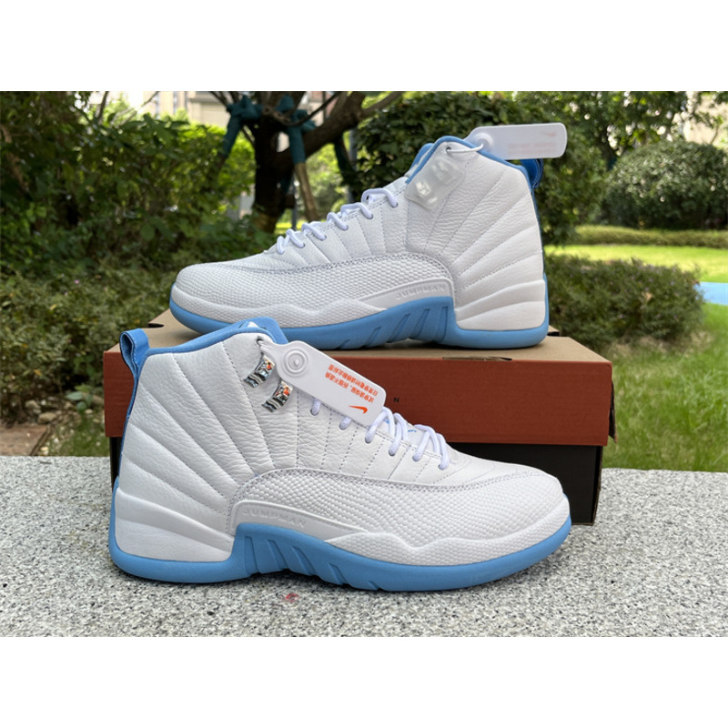 Air Jordan 12 Retro White Univ Blue