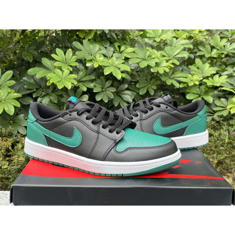 Jordan Air Jordan 1 Low Black And Green