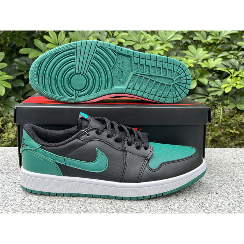 Jordan Air Jordan 1 Low Black And Green