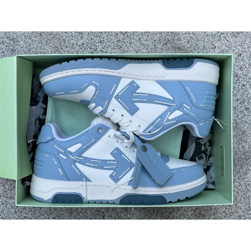 Off White Out of Office Sneaker \''White Light Blue\''