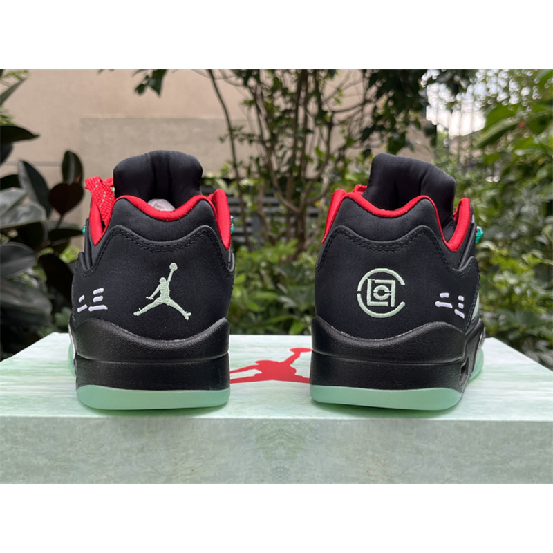 Jordan 5 x Clot Low Black/Green/Red