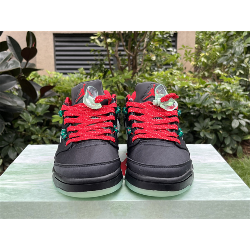 Jordan 5 x Clot Low Black/Green/Red