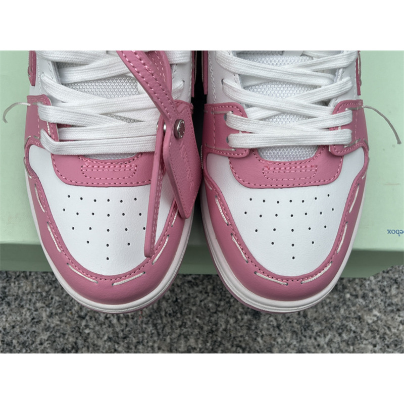 Off White Out Of Office Lace-Up Sneakers Pink