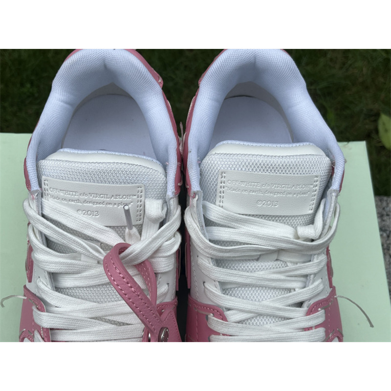 Off White Out Of Office Lace-Up Sneakers Pink