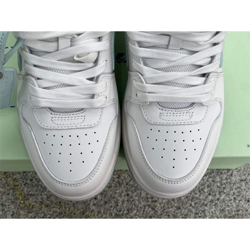 Off White Out Of Office Lace-Up Sneakers Light Green