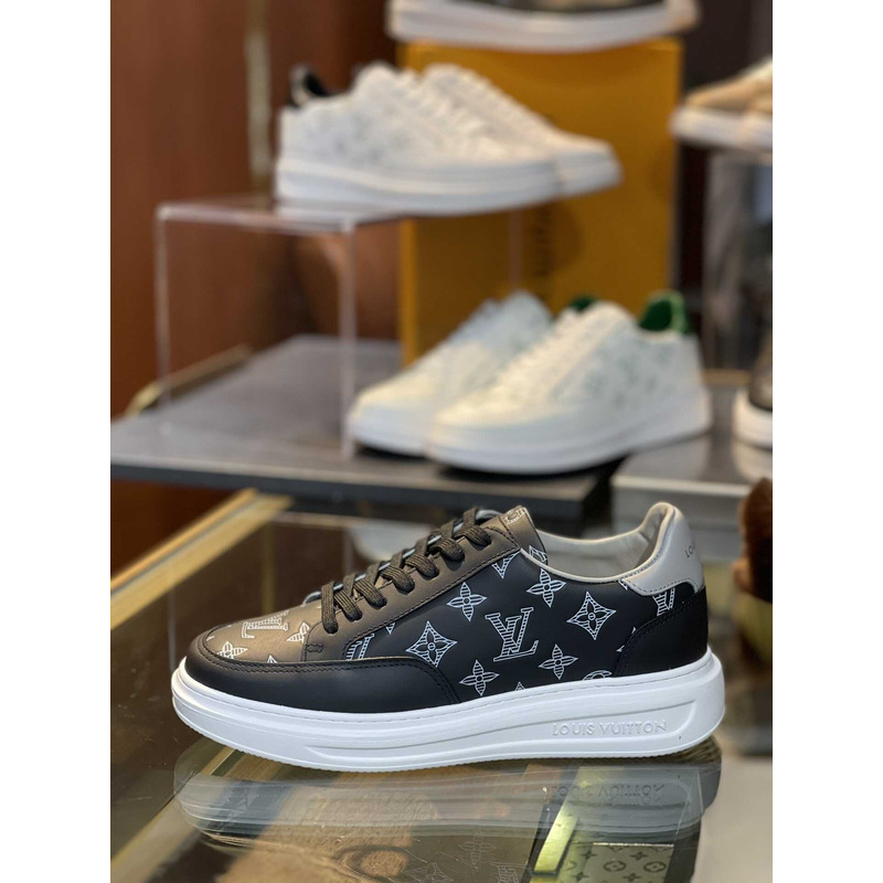 l**is V*t*n beverly hills logo sneakers in black