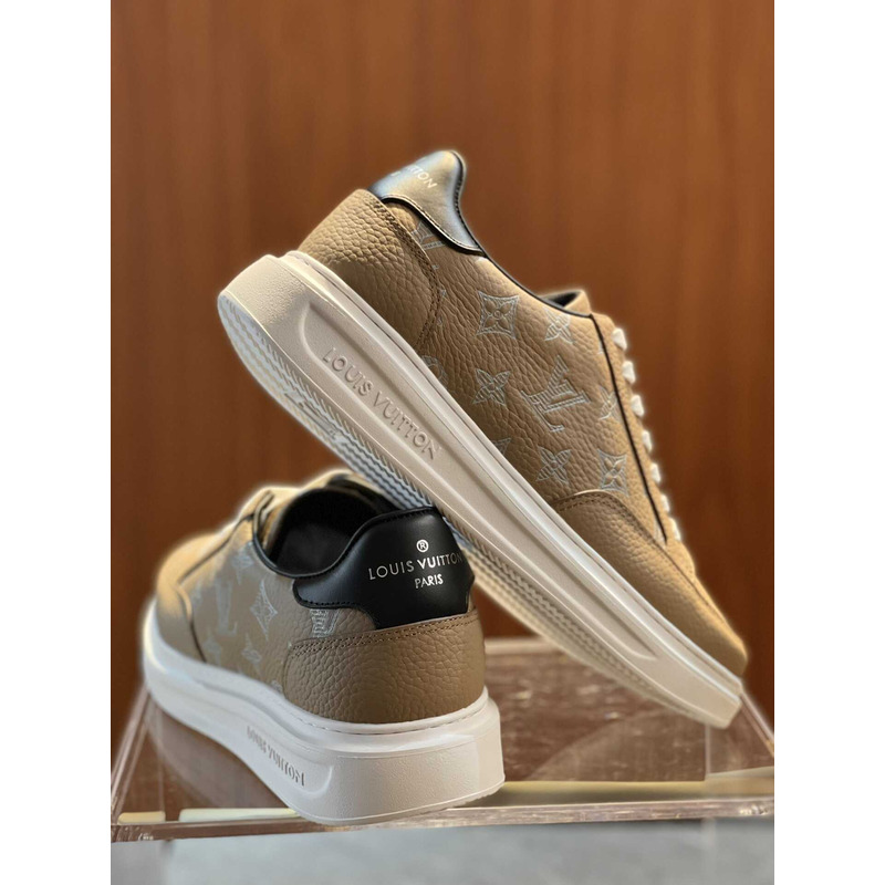 l**is V*t*n beverly hills logo sneakers in brown