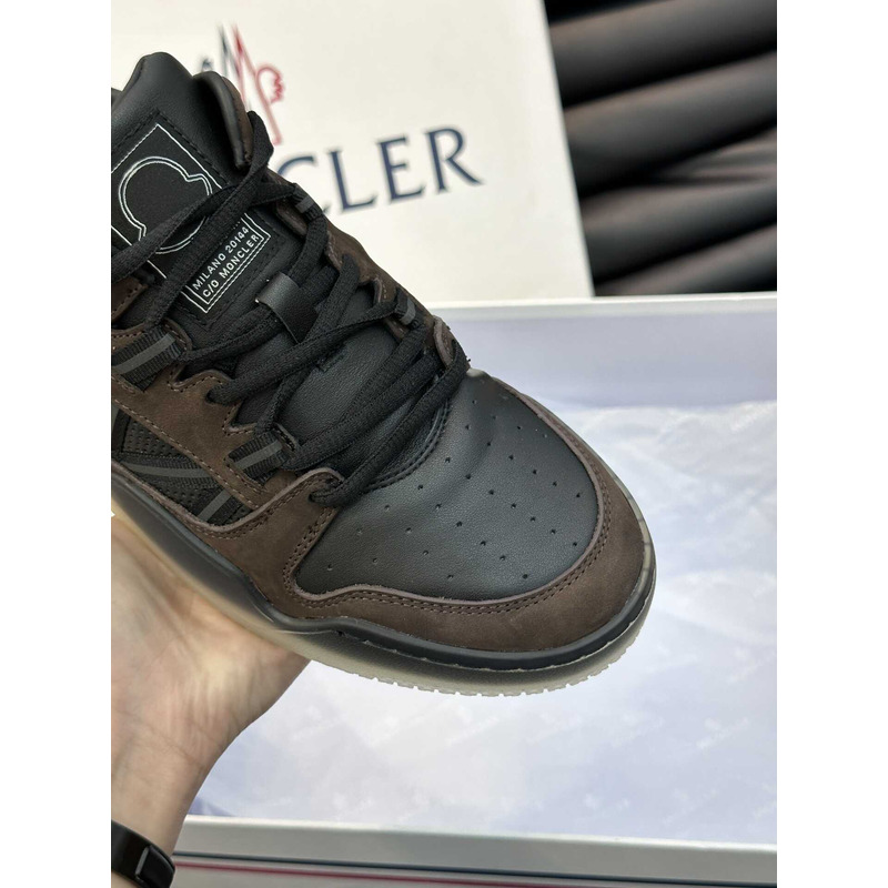 Moncler Pivot Low Sneakers Brown And Black