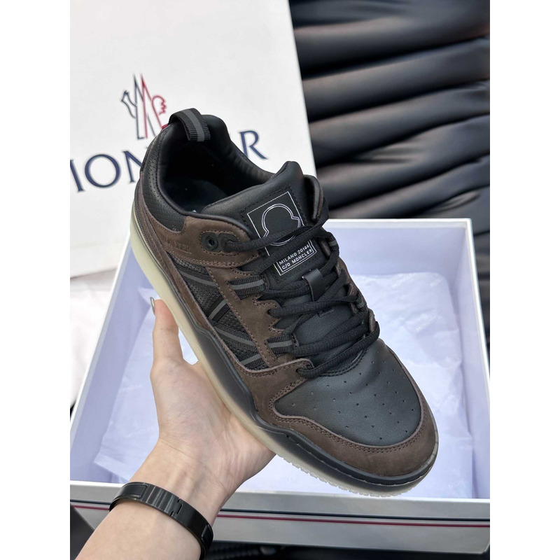 Moncler Pivot Low Sneakers Brown And Black