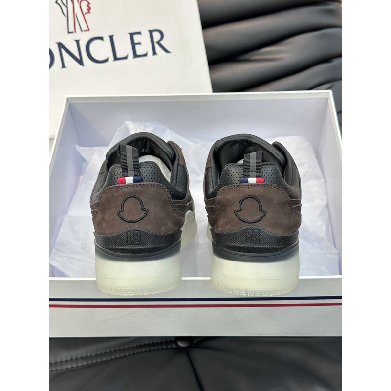 Moncler Pivot Low Sneakers Brown And Black