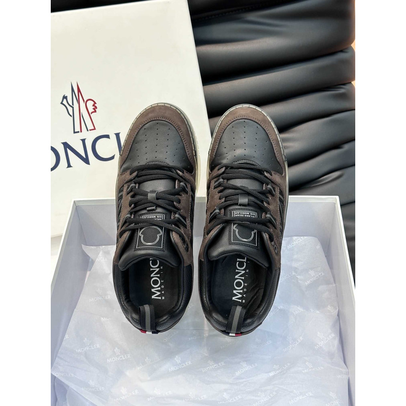 Moncler Pivot Low Sneakers Brown And Black