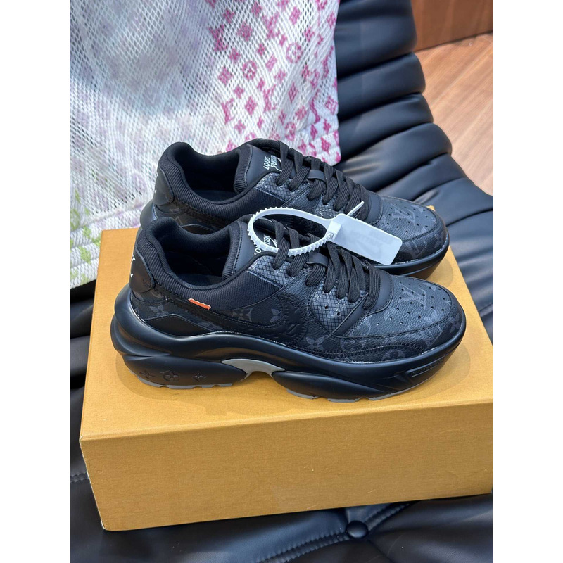 l**is V*t*n monagram x nike sneakers black