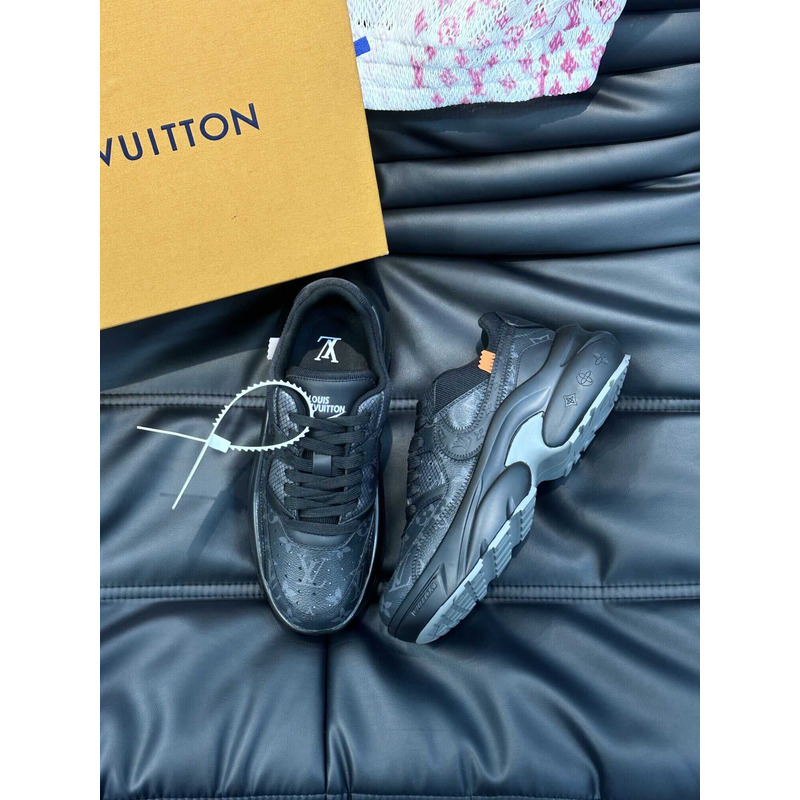 l**is V*t*n monagram x nike sneakers black