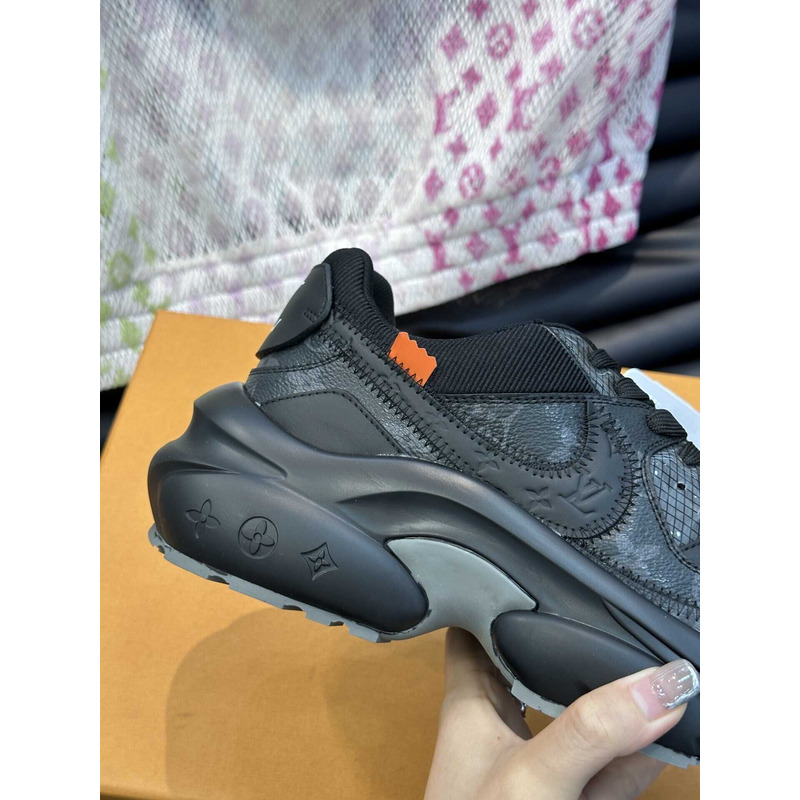 l**is V*t*n monagram x nike sneakers black