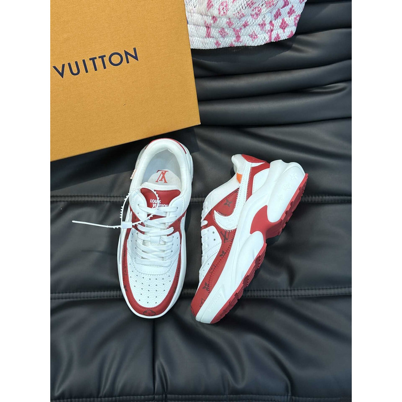 l**is V*t*n monagram x nike sneakers red