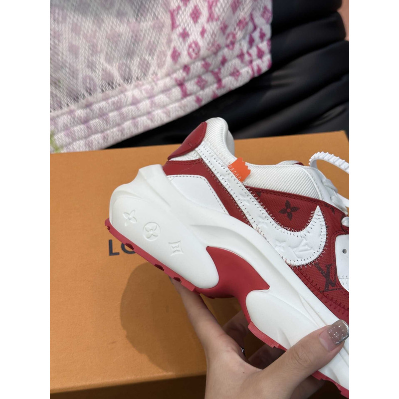 l**is V*t*n monagram x nike sneakers red