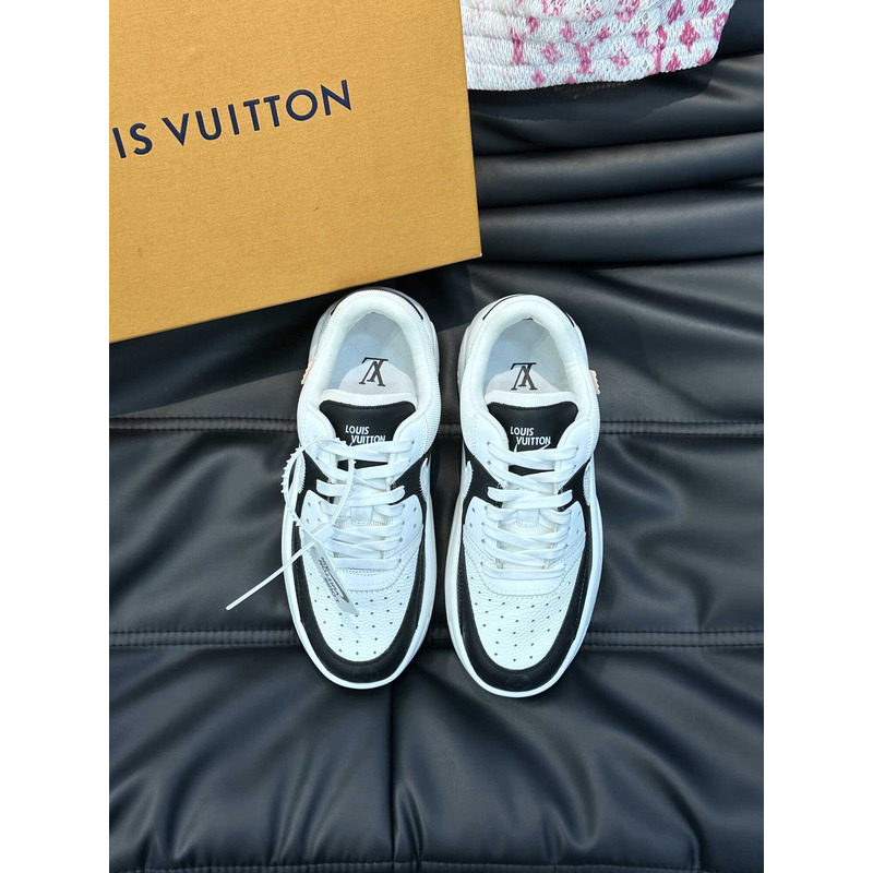 l**is V*t*n x nike sneakers black and white