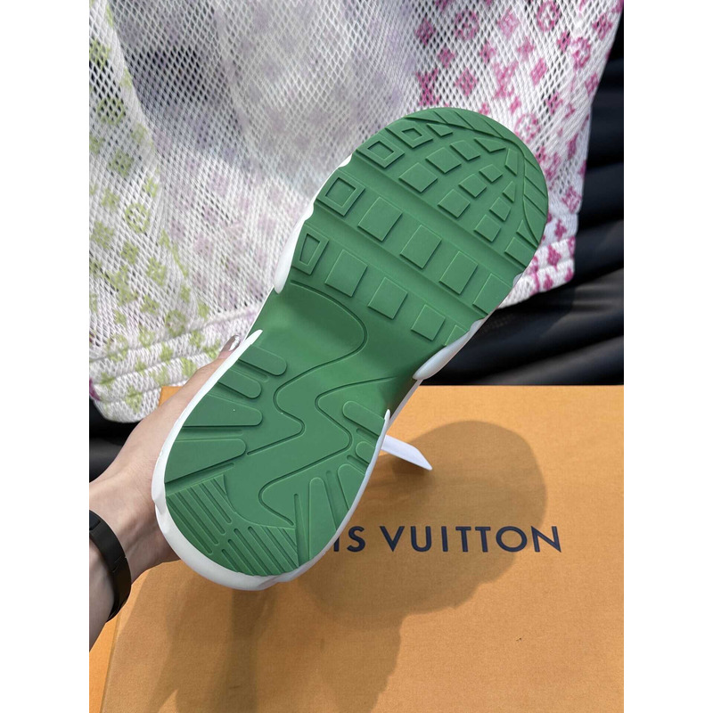 l**is V*t*n monogram x nike sneakers green