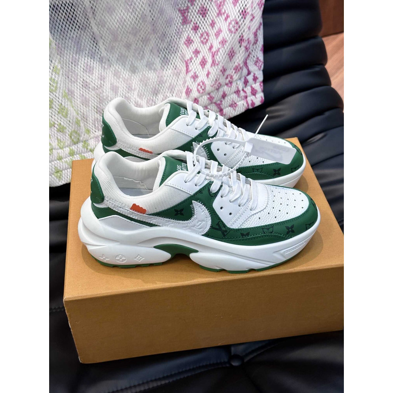 l**is V*t*n monogram x nike sneakers green