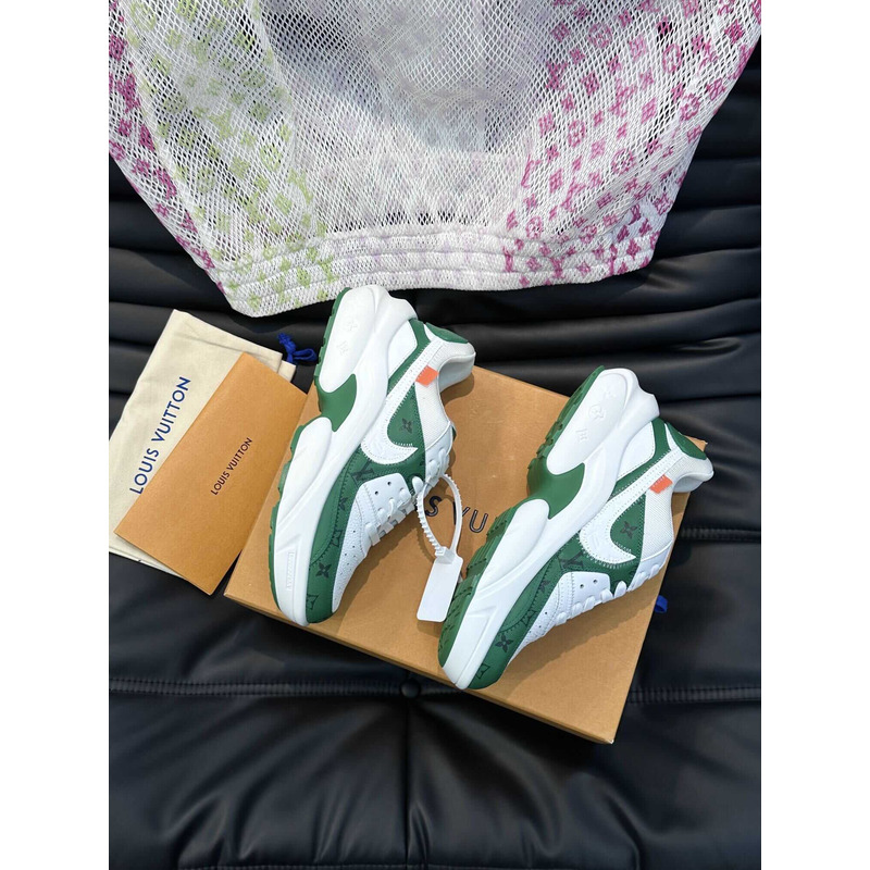 l**is V*t*n monogram x nike sneakers green