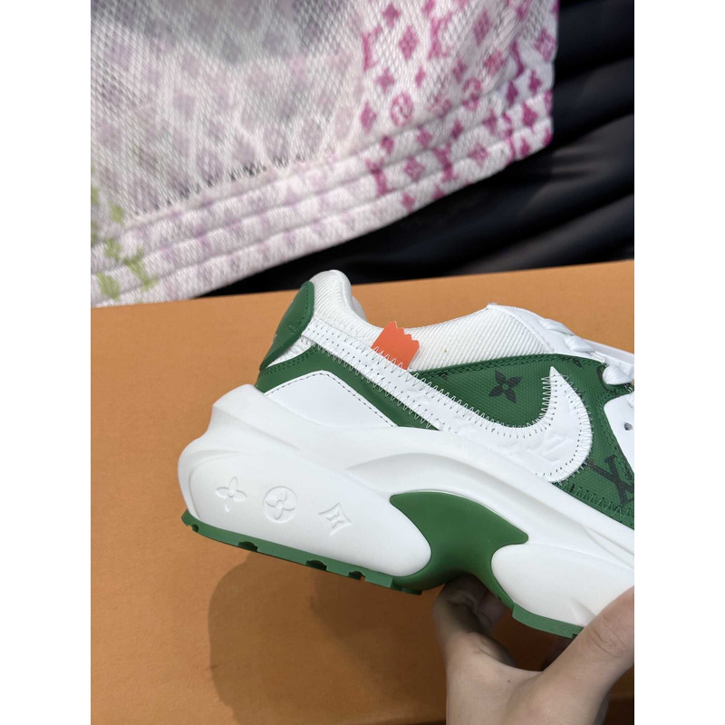 l**is V*t*n monogram x nike sneakers green