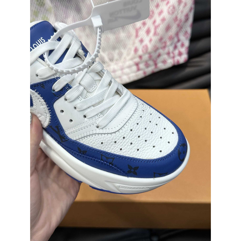 l**is V*t*n monogram x nike sneakers blue