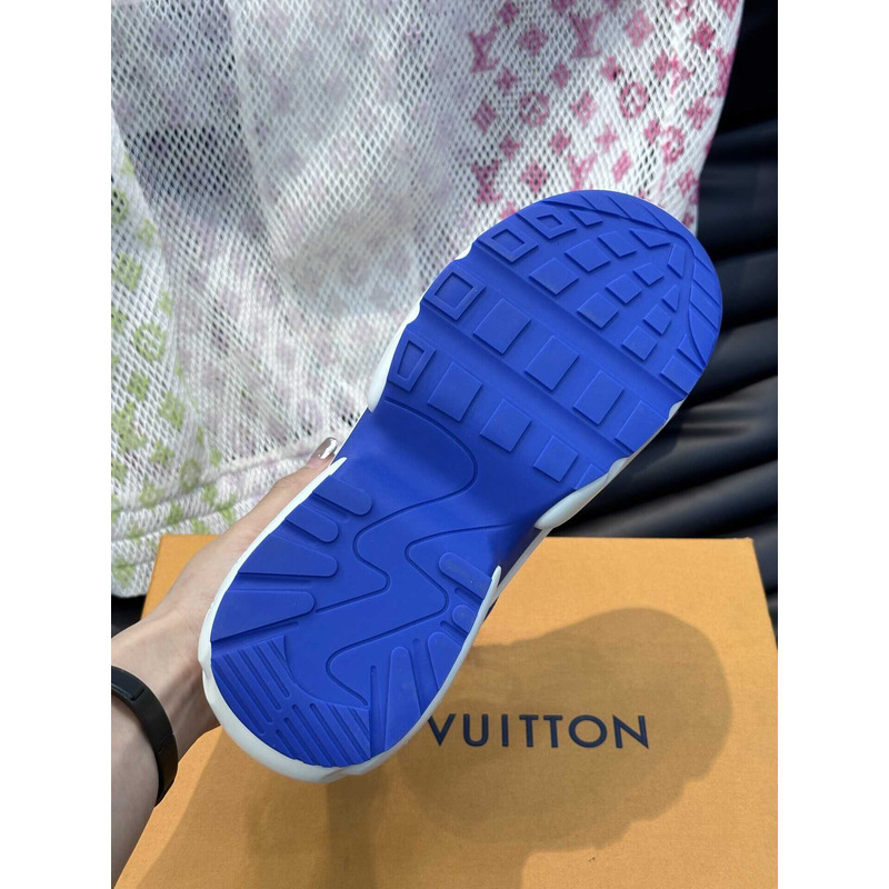 l**is V*t*n monogram x nike sneakers blue